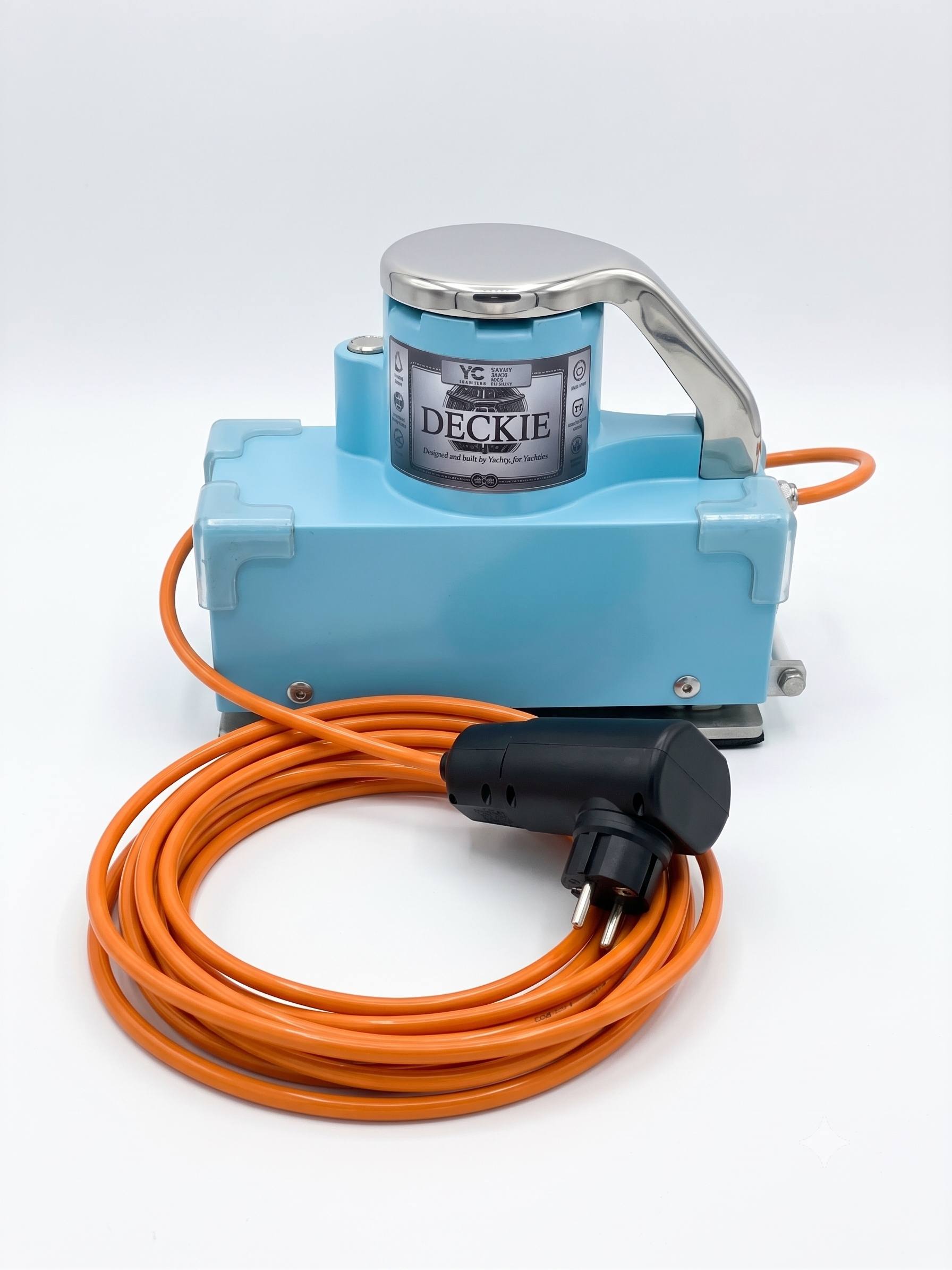 The Deckie deck scrubbing machine